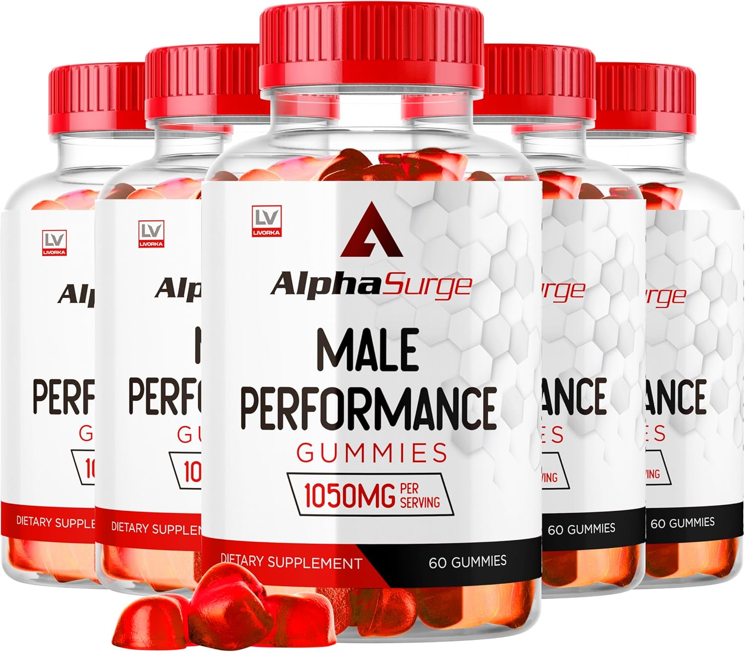 Alpha Surge XL Gummies for Men - 1050mg Alphasurge Gummies for Male, 300 Gummies for 5 Months