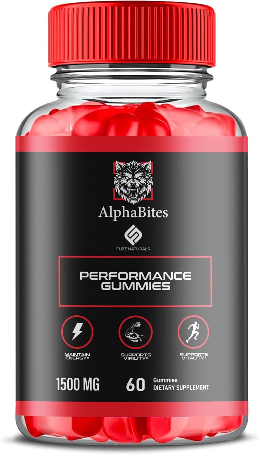 AlphaBites Advanced Strength Gummies - Natural Health Support Supplement (60 Gummies)