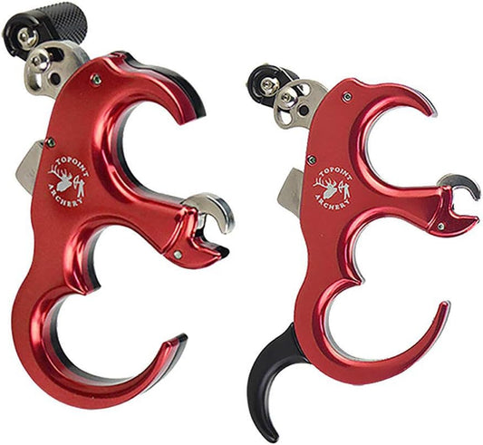 Aluminium Alloy Thumb Trigger Bow Release Aid for Compound Bow - SHARROW Automatic Archery Release with 3/4 Fingers