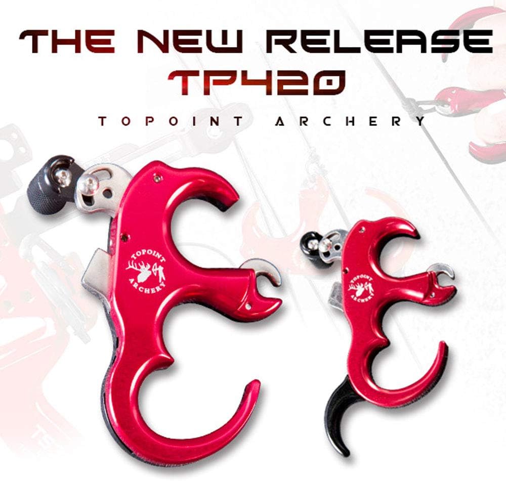 Aluminium Alloy Thumb Trigger Bow Release Aid for Compound Bow - SHARROW Automatic Archery Release with 3/4 Fingers