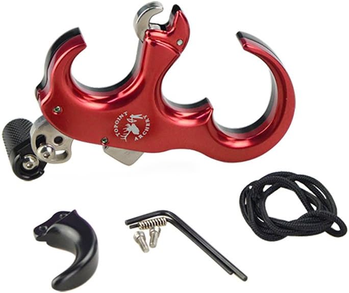 Aluminium Alloy Thumb Trigger Bow Release Aid for Compound Bow - SHARROW Automatic Archery Release with 3/4 Fingers