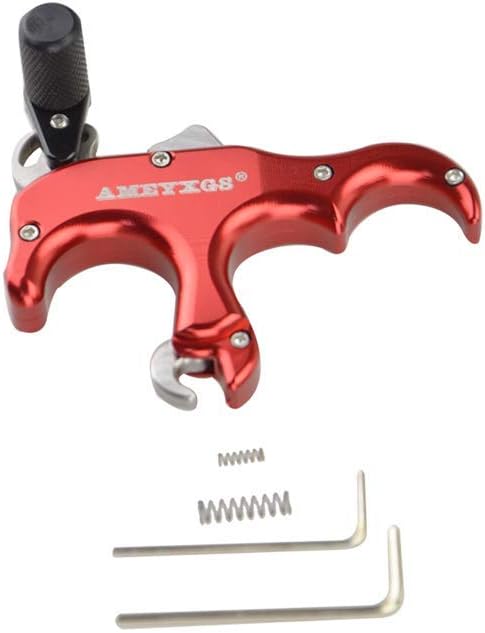 AMEYXGS Archery Release Aid - 3 Finger Thumb Trigger for Compound Bow - Automatic Bow Release for Hunting & Shooting