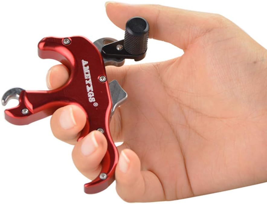 AMEYXGS Archery Release Aid - 3 Finger Thumb Trigger for Compound Bow - Automatic Bow Release for Hunting & Shooting