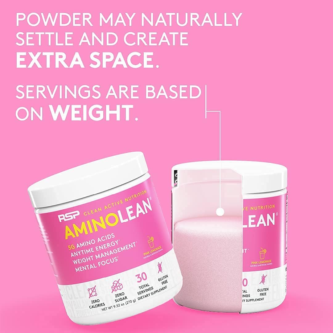 AminoLean Pre & Post Workout Bundle - Pink Lemonade & Blood Orange (30 Servings Each) by RSP Nutrition