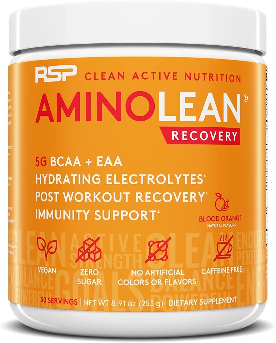 AminoLean Pre & Post Workout Bundle - Pink Lemonade & Blood Orange (30 Servings Each) by RSP Nutrition