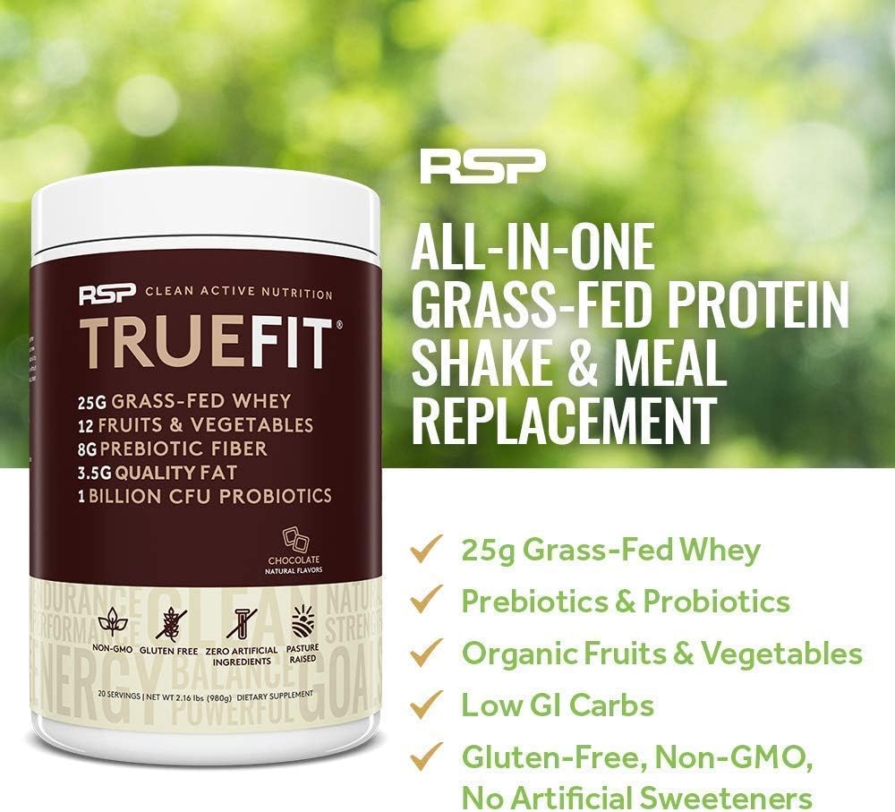 AminoLean Pre Workout Energy & TrueFit Protein Powder Bundle - Pink Lemonade & Chocolate Flavors - 30 Servings & 2 LB