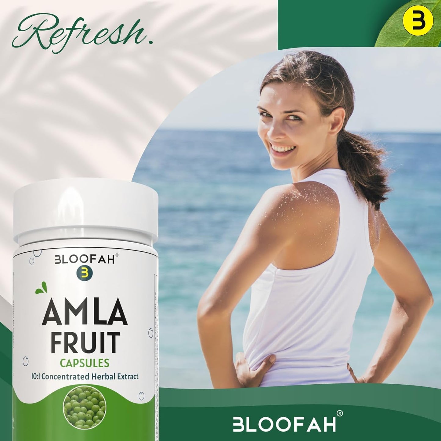 Amla Fruit Capsules 500mg | Concentrated 10:1 Extract Phyllanthus emblica | Herbal Supplement | Non-GMO, Gluten-Free | Traditional Wellness (120 Count)