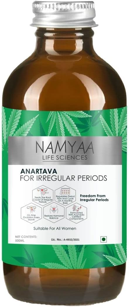 Anartava Menstrual Support Supplement - 500ml for Delayed & Irregular Periods, White
