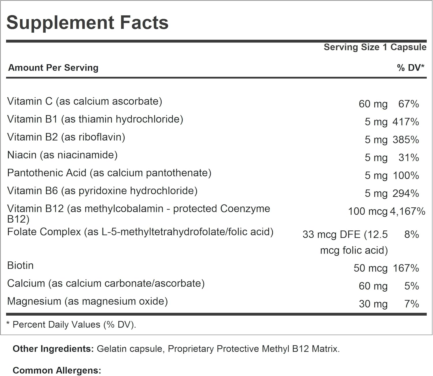 ANDREW LESSMAN B12 100 Capsules - Methylcobalamin for Energy & Stress Support, Easy to Swallow - 180 Count