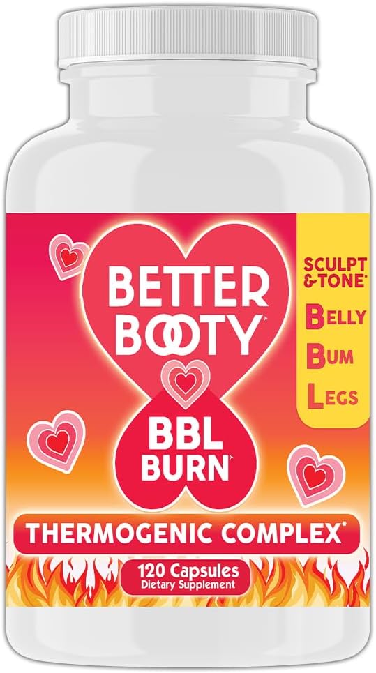 Angry Supplements Better Booty Combo: BBL Tablets with Creatine, Glutamine, BCAA's, Collagen + BBL Burn Thermogenic Capsules