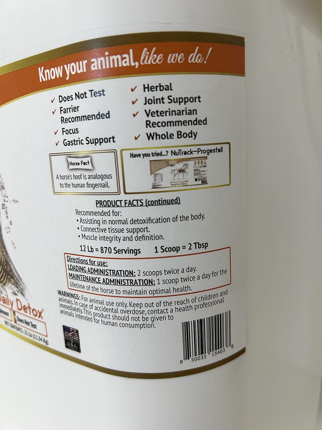 Animal Element Foundation Daily Detox Supplement - 25 lb. Jar