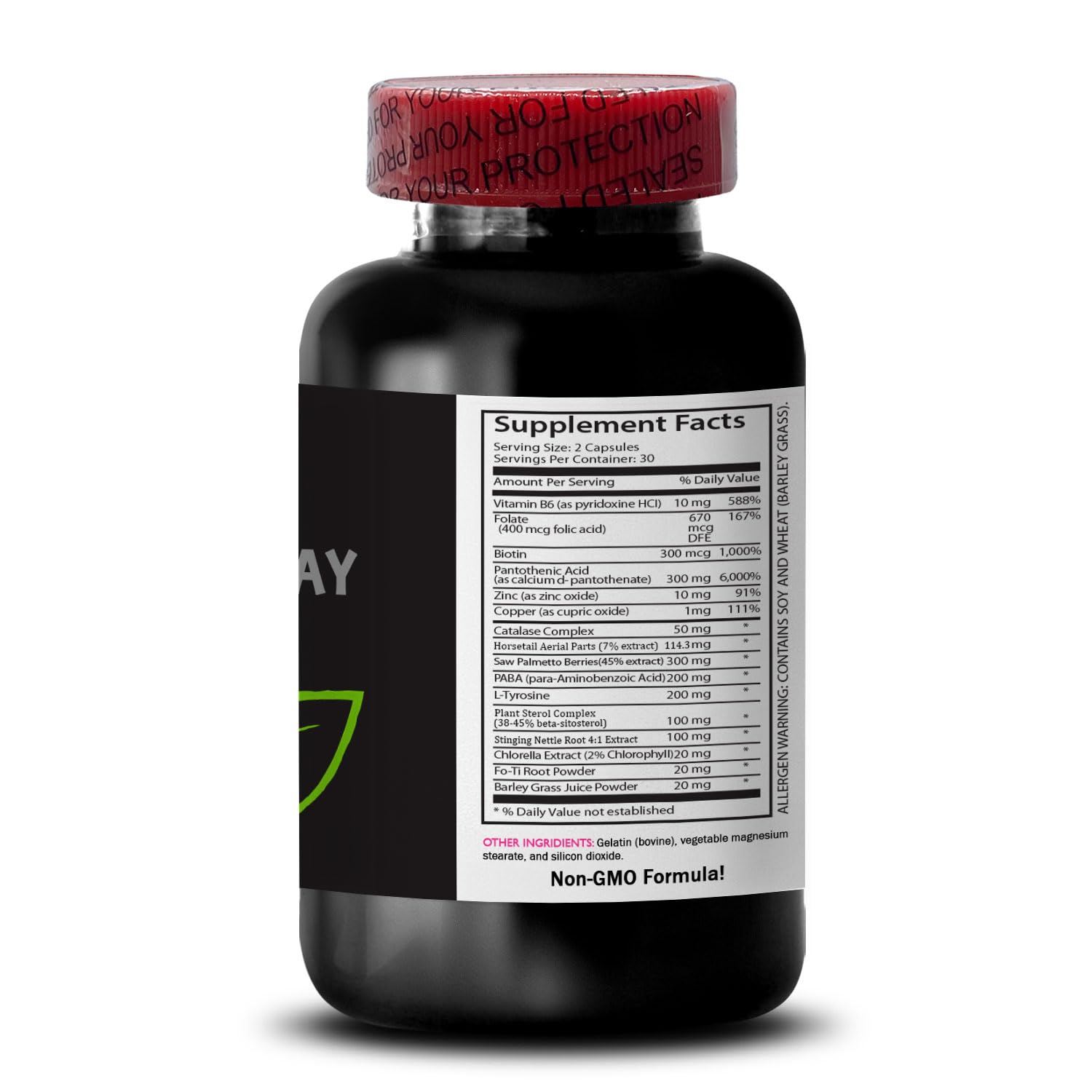 Anti Gray Hair Complex - Hair Pigment Revival Capsules - Gray Hair Solution with Natural Tone Restoration - 3 Bottles, 180 Capsules