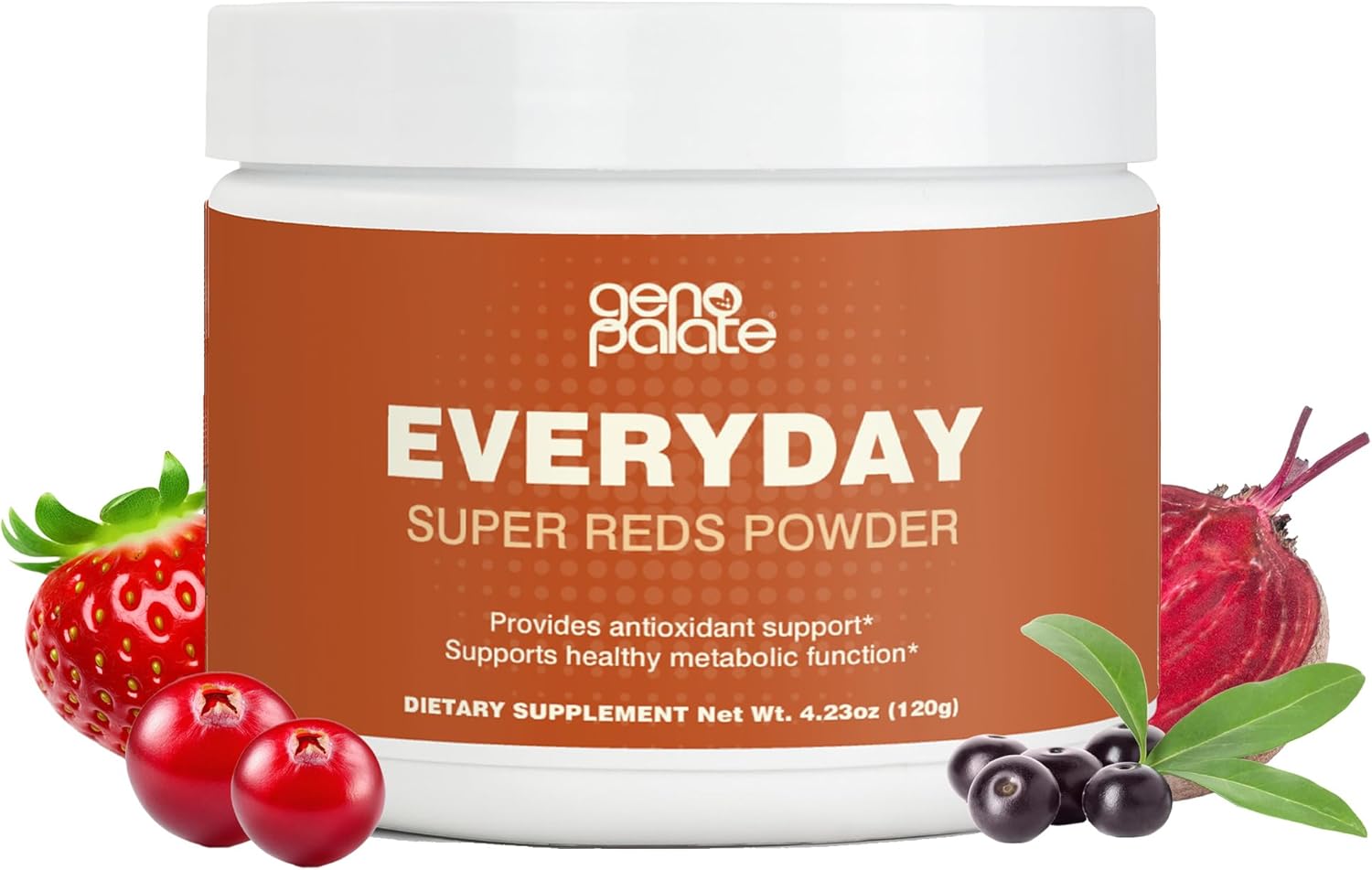 Antioxidant Superfood Blend with Beet Root, Cranberry, Hibiscus, Acai & Probiotics - Vegan, 30 Servings