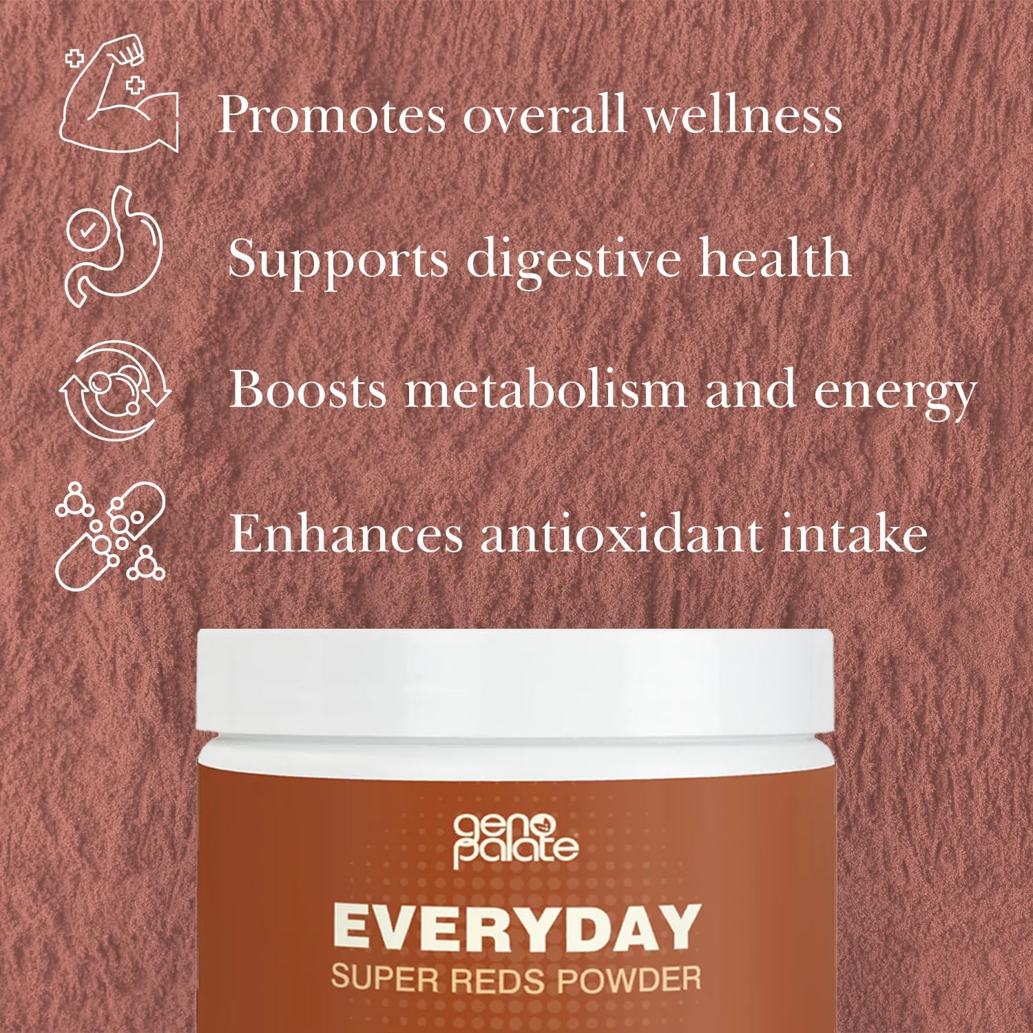 Antioxidant Superfood Blend with Beet Root, Cranberry, Hibiscus, Acai & Probiotics - Vegan, 30 Servings
