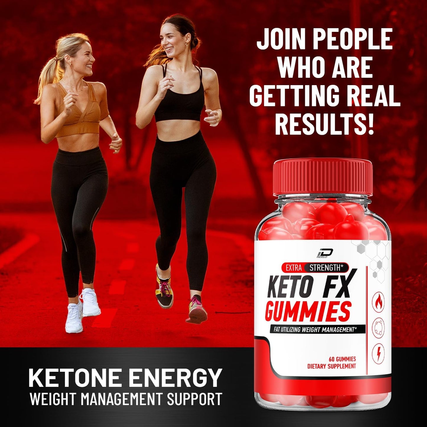 Apple Cider Vinegar Keto Gummies - Indelo Keto FX Supplement with Vitamin B12, 1000MG ACV Gummies, FX Keto Gummies (2 Pack)