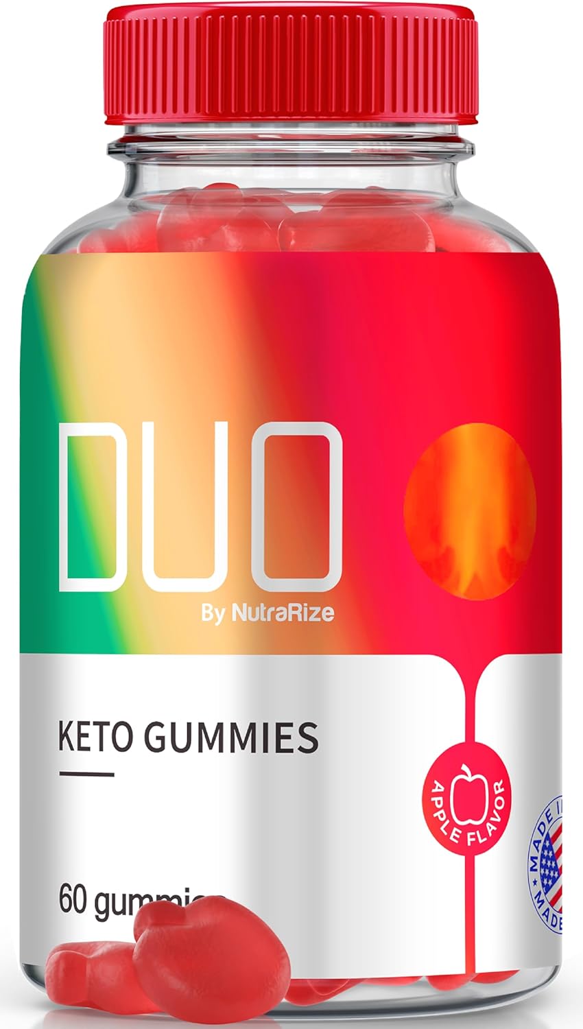 Apple Cider Vinegar + Keto Gummies for  Slimming Formula  - NutraRize Duo Keto ACV Gummies 2000mg - Natural ACV Formula - 60 Count