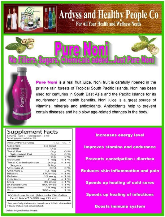 Ardyss Pure Noni Supplement for a Healthy Diet and Lifestyle