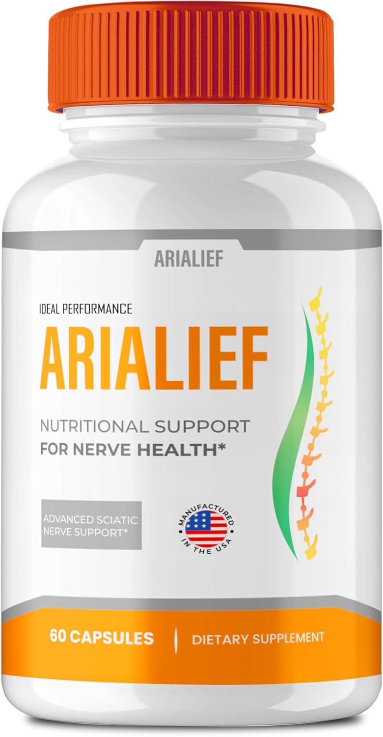 Arialief Sciatica Relief Capsules - Primepalm Supplement for Nerve Health - 60 Vitamin Pills for Optimal Performance
