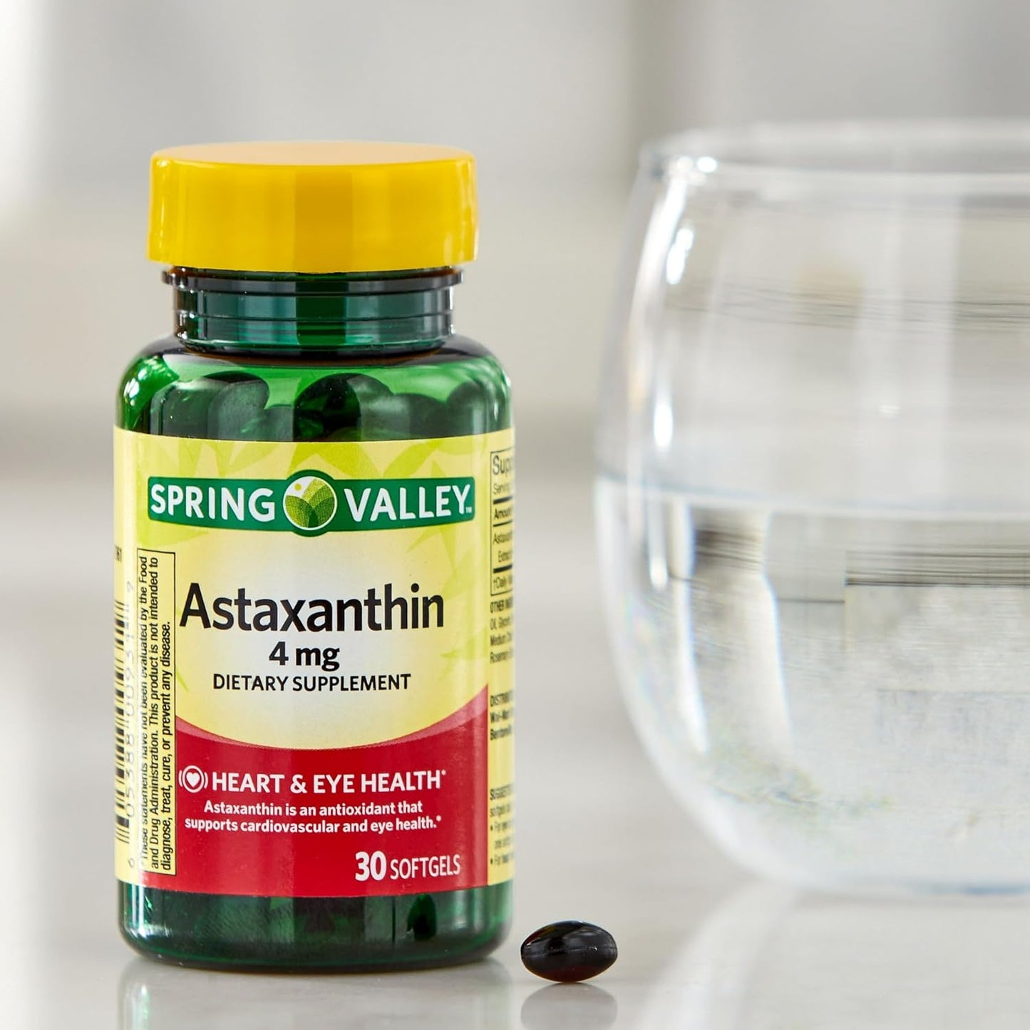 Astaxanthin Dietary Supplement 4mg - 30 Capsules - Fusion Shop Store Boxed Pack