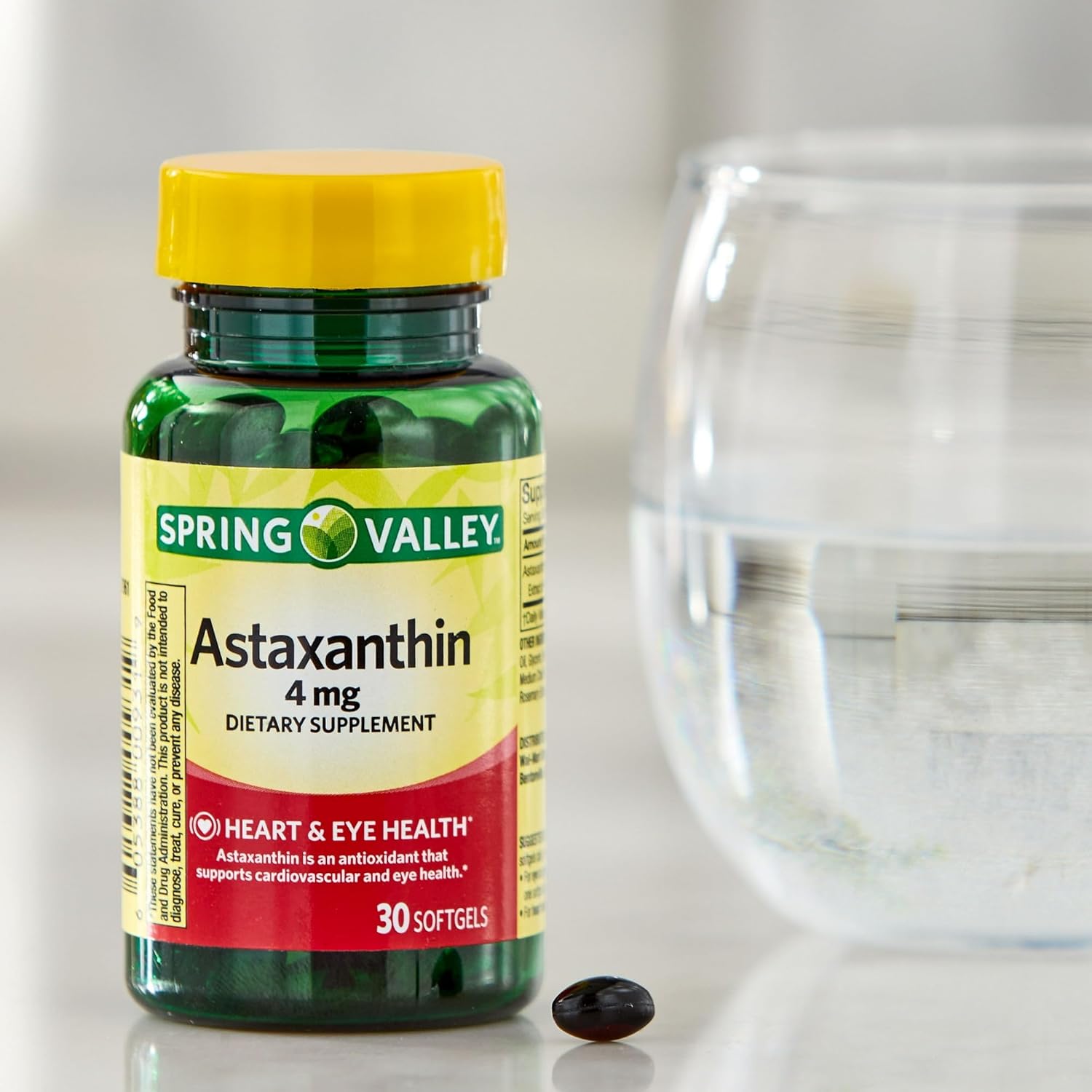 Astaxanthin Dietary Supplement 4mg - 30 Capsules - Fusion Shop Store Boxed Pack