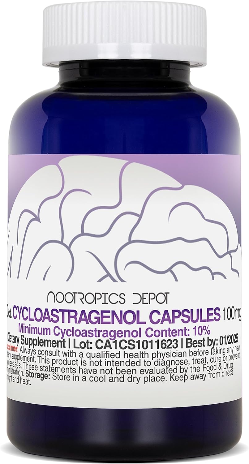 Astragalus Membranaceus Capsules 100mg | 90 Count | Boosts Cellular Health & Immune System | Supports Telomere Length
