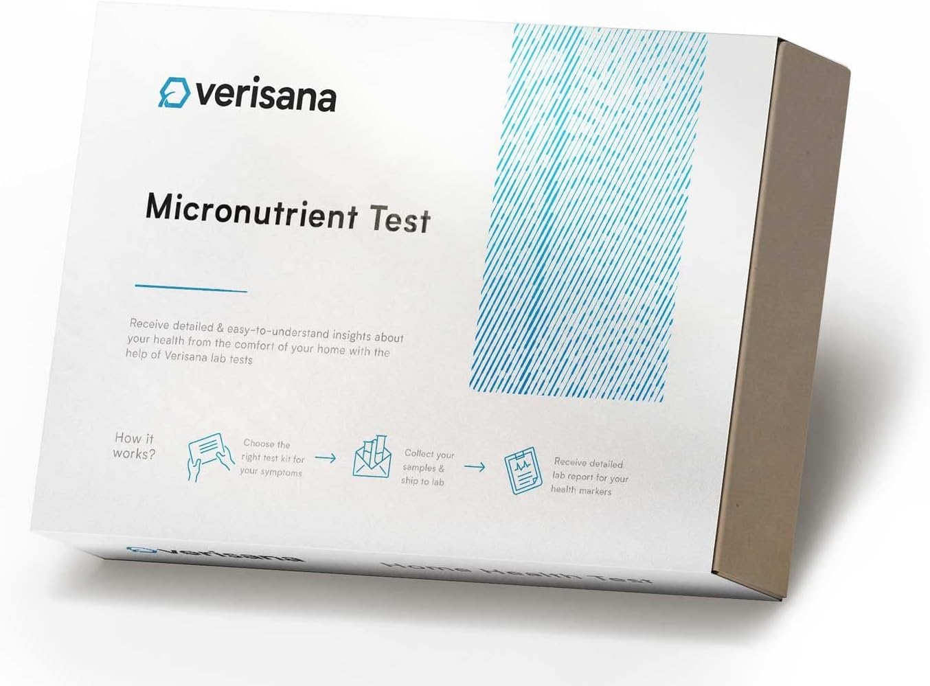 At-Home Micronutrient Test for Vitamin B9, B12, D, HbA1c & Cholesterol by CLIA-Certified Lab