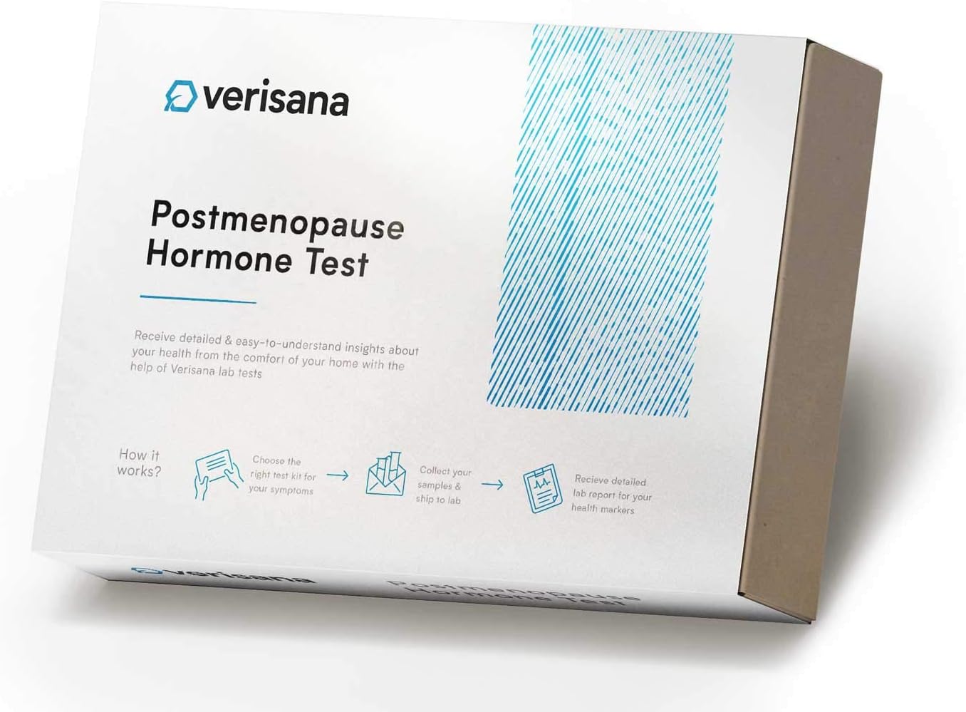 At-Home Postmenopause Saliva Hormone Test for Estradiol and Progesterone by CLIA-Certified Verisana Lab