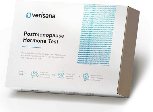 At-Home Postmenopause Saliva Hormone Test for Estradiol and Progesterone by CLIA-Certified Verisana Lab