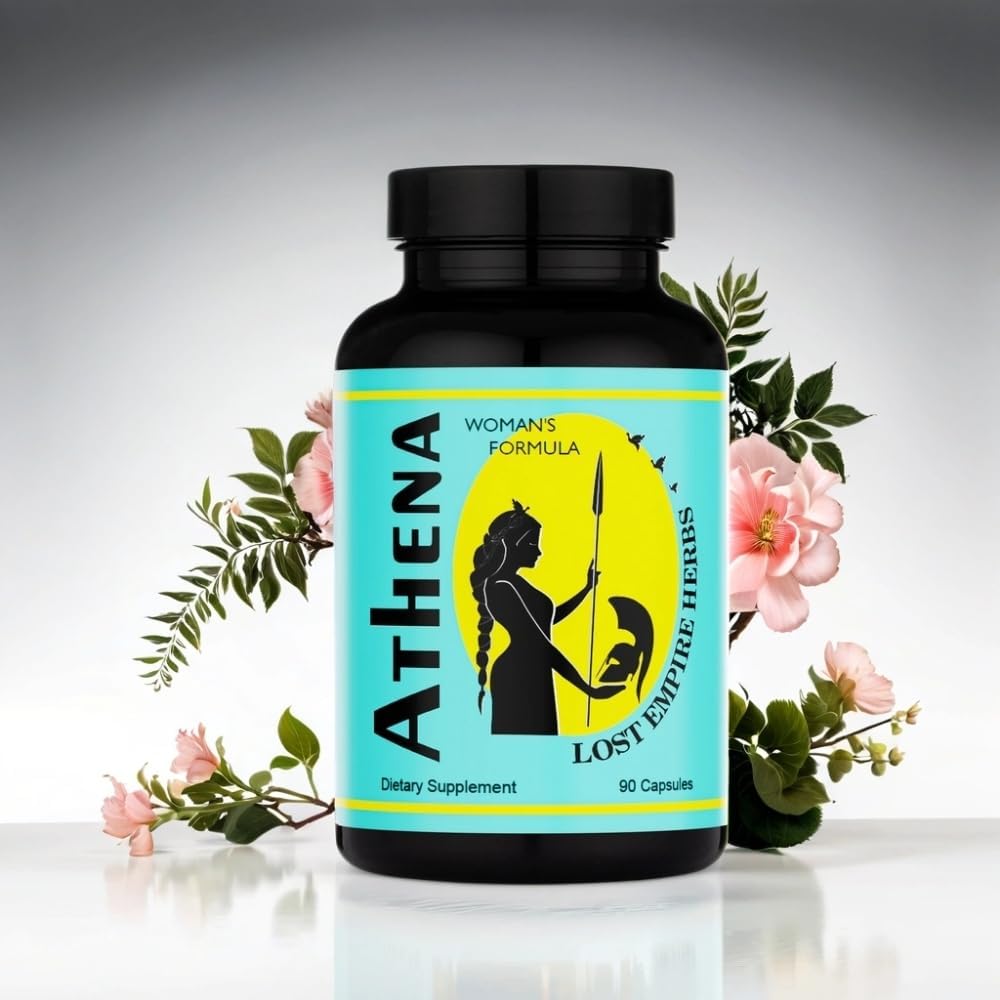 Athena Women's Herbal Blend Capsules with Dong Quai, Shatavari, Pine Pollen, Schisandra, Goji, Seabuckthorn, Longan | 90 Capsules - 30 Day Supply