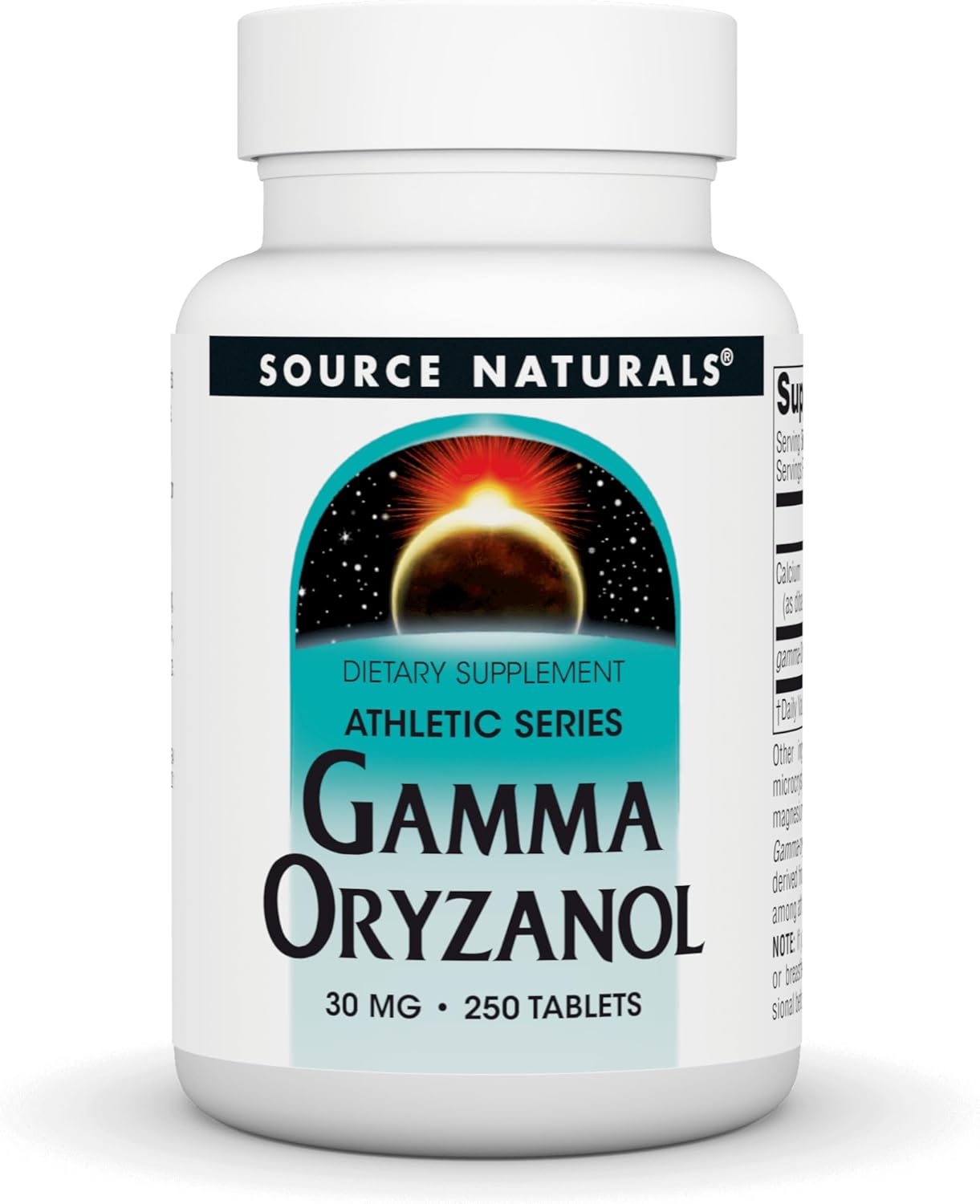 Athletic Series Dietary Supplement with 30 MG of Gamma Oryzanol - 250 Tablets by Source Naturals