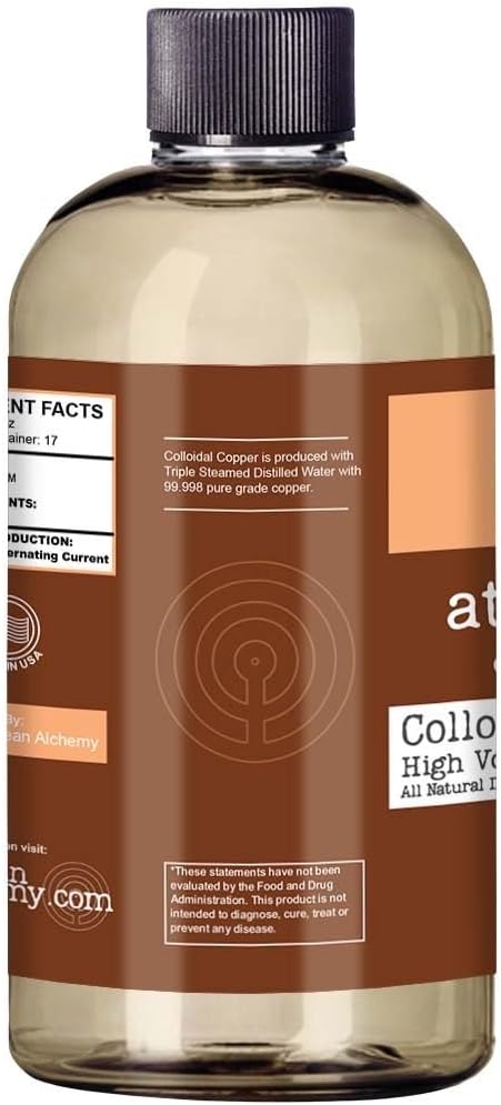 Atlantean Alchemy Colloidal Copper Supplement - 60PPM - 8.5oz Bottle