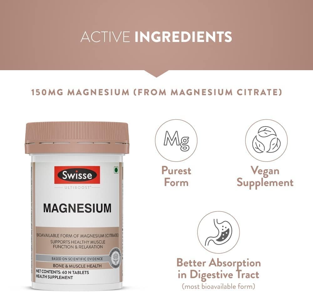 Australia's #1 Magnesium Supplement for Muscle Recovery, Sleep, and Stress Relief - 60 Tablets, Made in Australia - Promotes Relaxation and Calmness