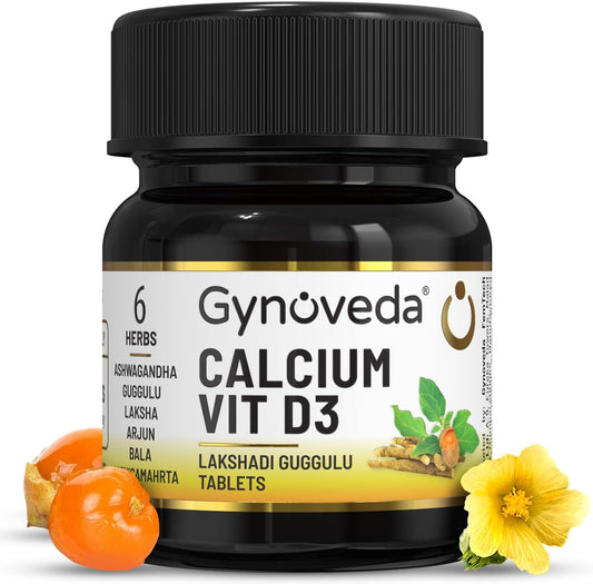 Ayurvedic Calcium and Vitamin D3 Supplement - 60 Tablets in 1 Bottle Pack