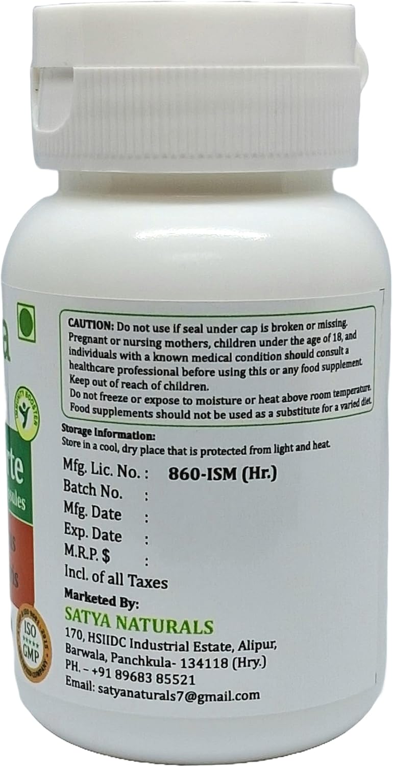 Ayurvedic Gokhru Forte Capsules 500mg - 240 Veg Capsules - Men & Women - Satya Naturals Herbal Supplement
