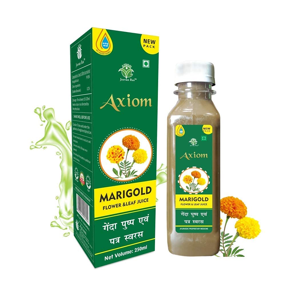 Ayurvedic Marigold Juice 250ml - Pack of 3 by Nutranix TNA for Wellness Benefits