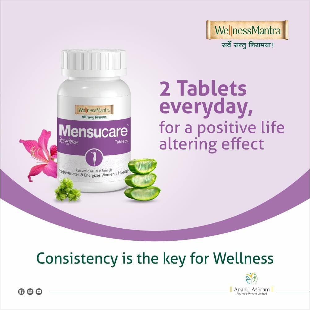 Ayurvedic Menstrual Support Tablets for Hormonal Balance & PCOD - 60 Tablets
