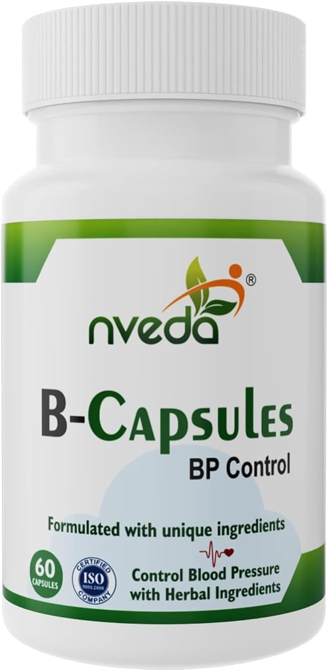 Ayurvedic Supplement for Blood Pressure Control - 60 Capsules for Hypertension Management