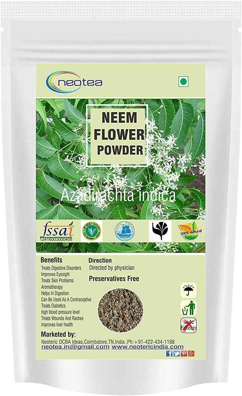 Azadirachta Indica Neem Flower Powder Veppam Poo 200 GM | Neem Flower(Veppam) Powder | Pure & Herbal (Neem) Pushpam Poo | Premium & Organic Indian Lilac Flower Poo
