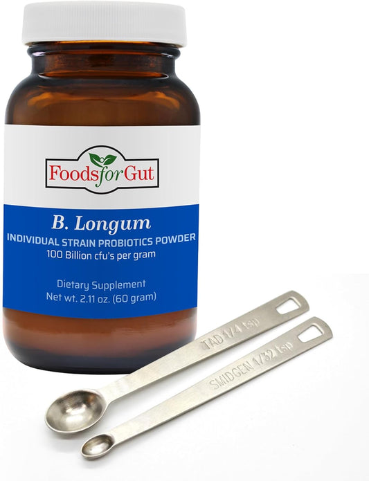 B. Longum Probiotic Powder 100 Billion cfu's | USA Made | No Additives | Digestive & Immune Support | High Potency | 60g