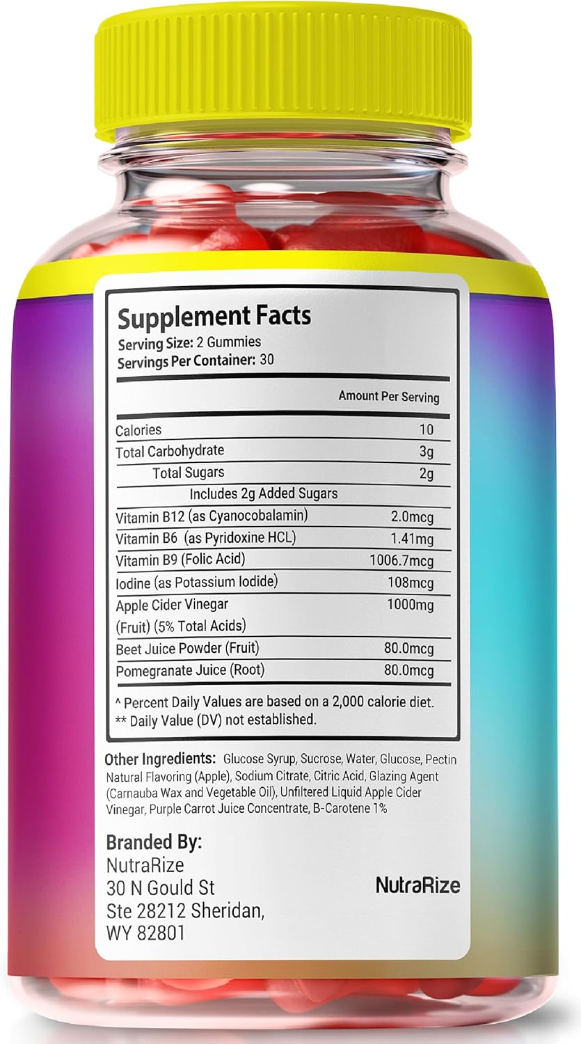 Baja Slim Keto Gummies with Apple Cider Vinegar - 3 Pack, Natural ACV Gummy Supplement - 180 Gummies