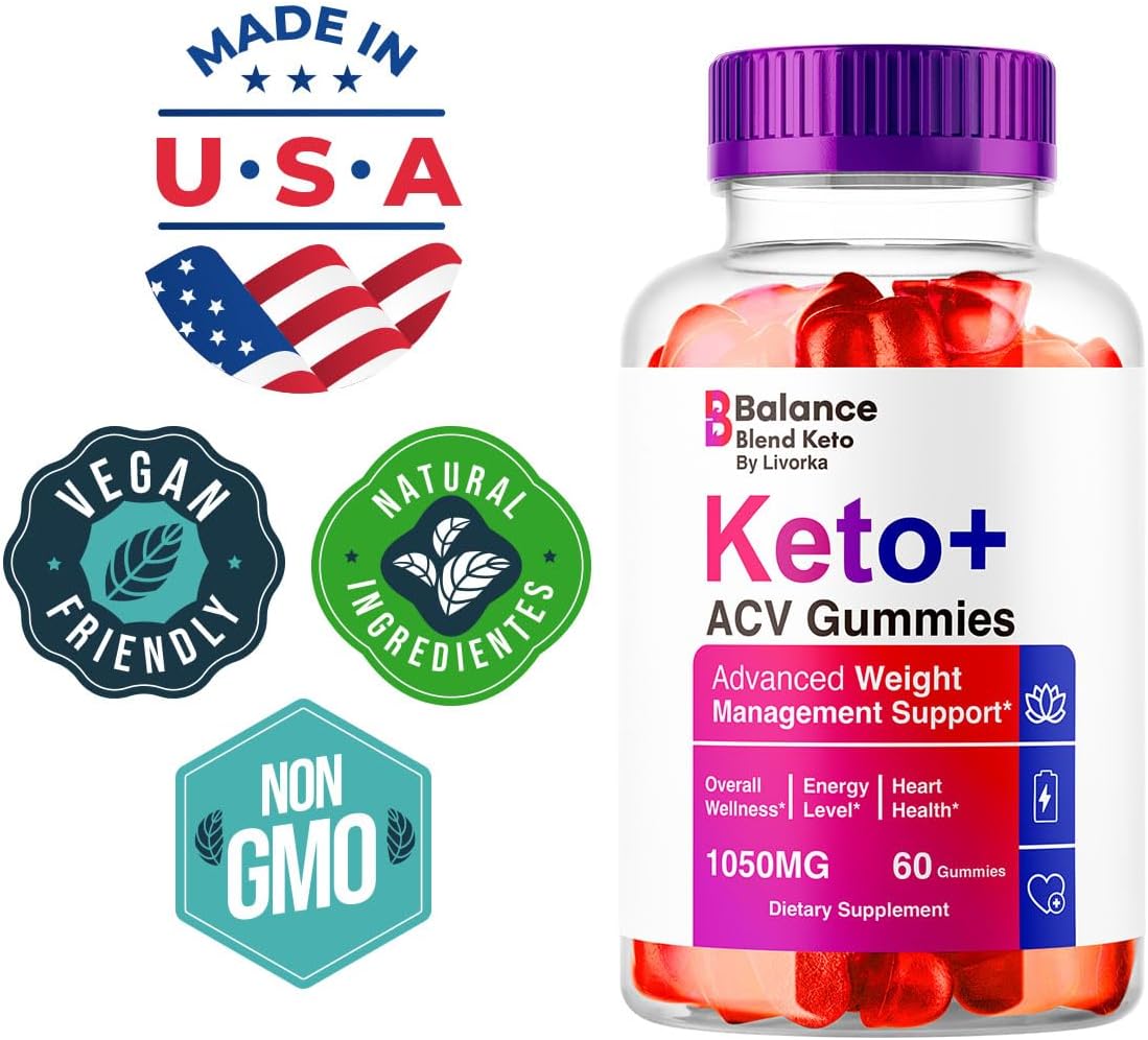 Balance Blend Keto ACV Gummies (2 Pack) - 120 Gummies for 2 Months of Natural Weight Management Support