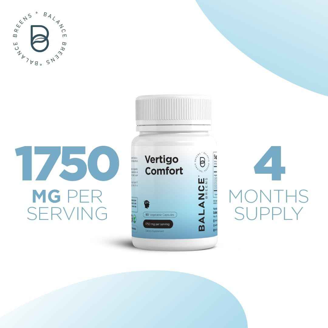 Balance Breens Vertigo Relief 1750mg + Magnesium 200mg Supplement Combo