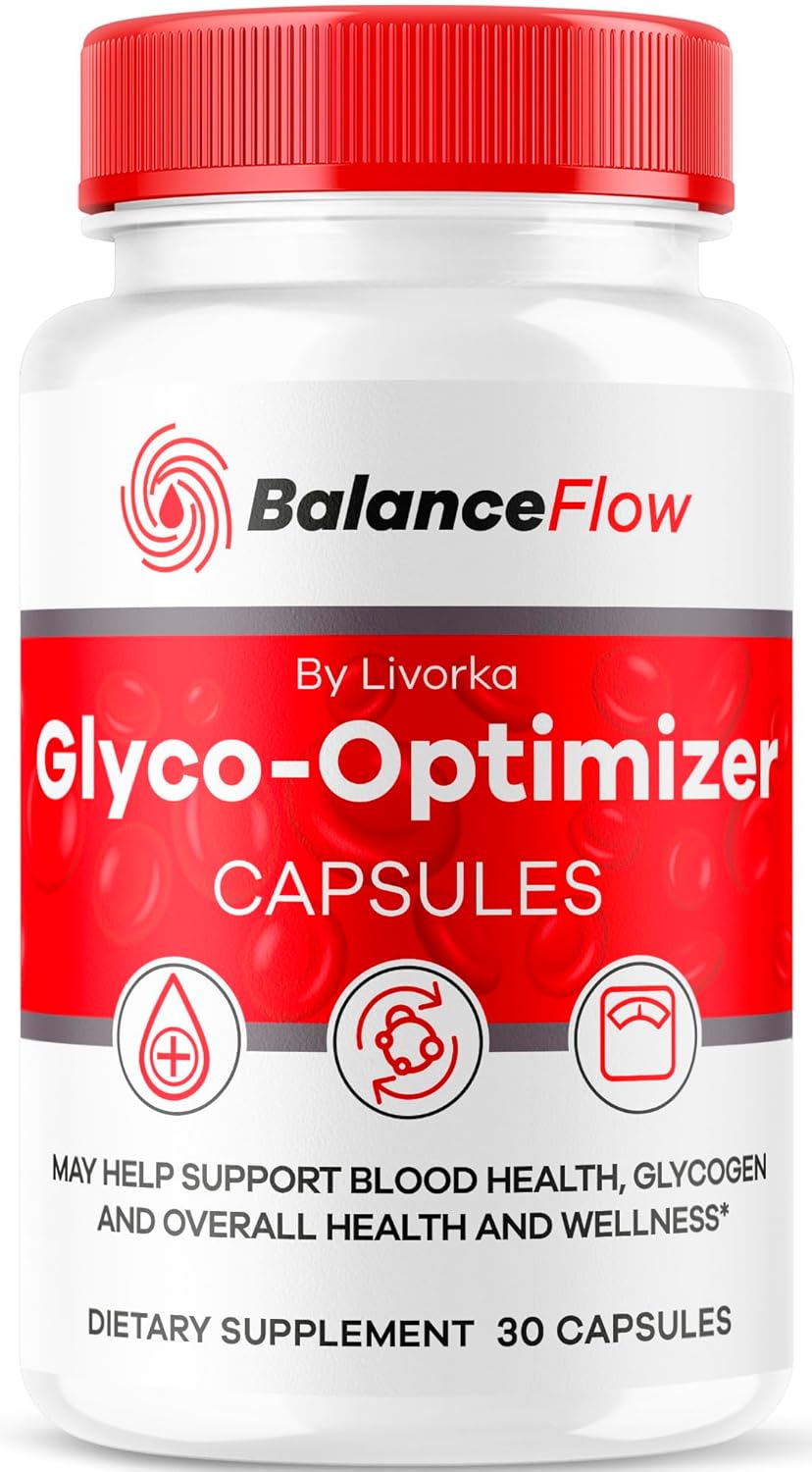 Balance Flow Glyco Optimizer Capsules - Advanced Blood Support Formula, 30 Capsules