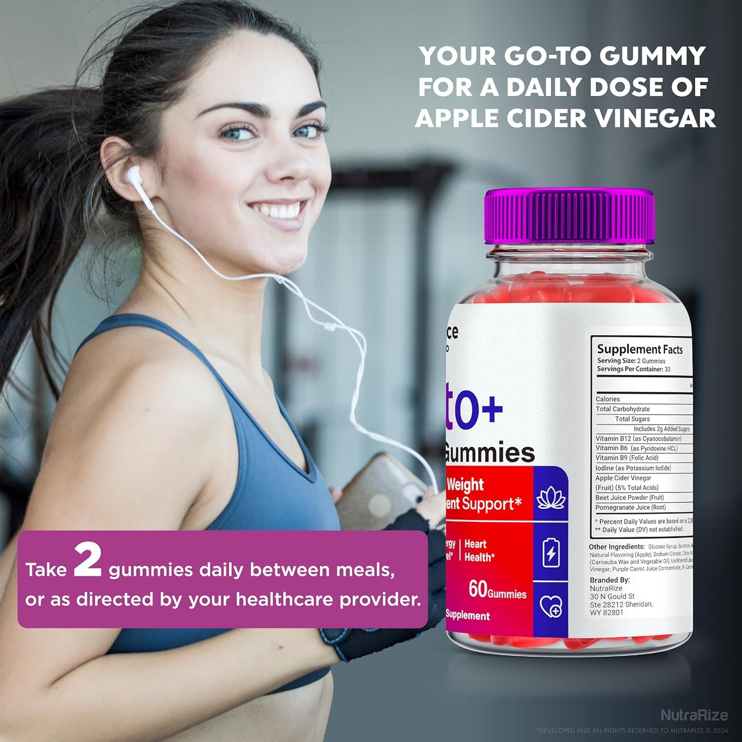 BalanceBlend Keto Plus ACV Gummies (2 Pack) - Premium  Slimming Formula  Formula with Keto & Apple Cider Vinegar - All Natural Complex for Weight Management - 120 Gummies