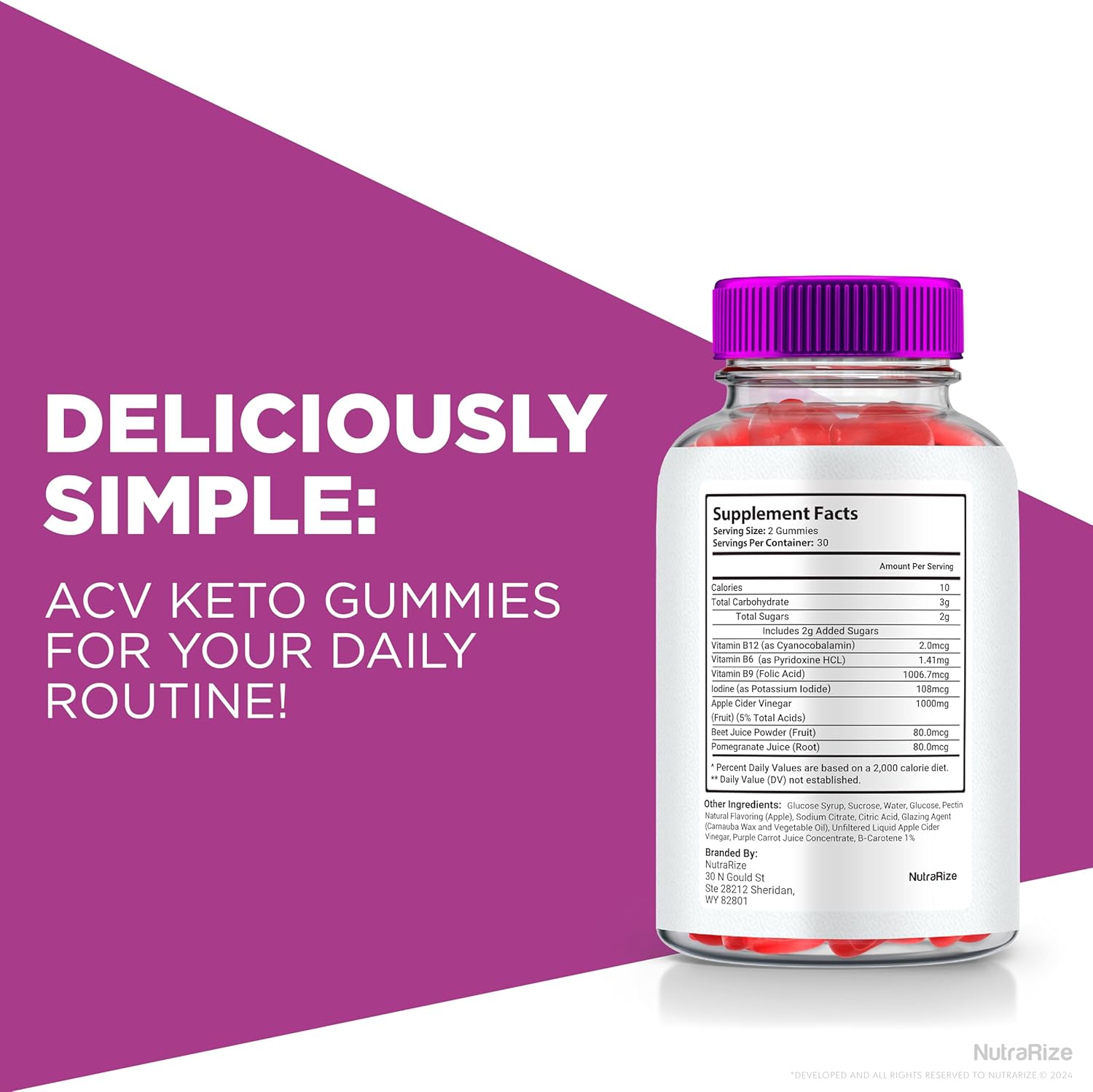 BalanceBlend Keto Plus ACV Gummies (2 Pack) - Premium  Slimming Formula  Formula with Keto & Apple Cider Vinegar - All Natural Complex for Weight Management - 120 Gummies