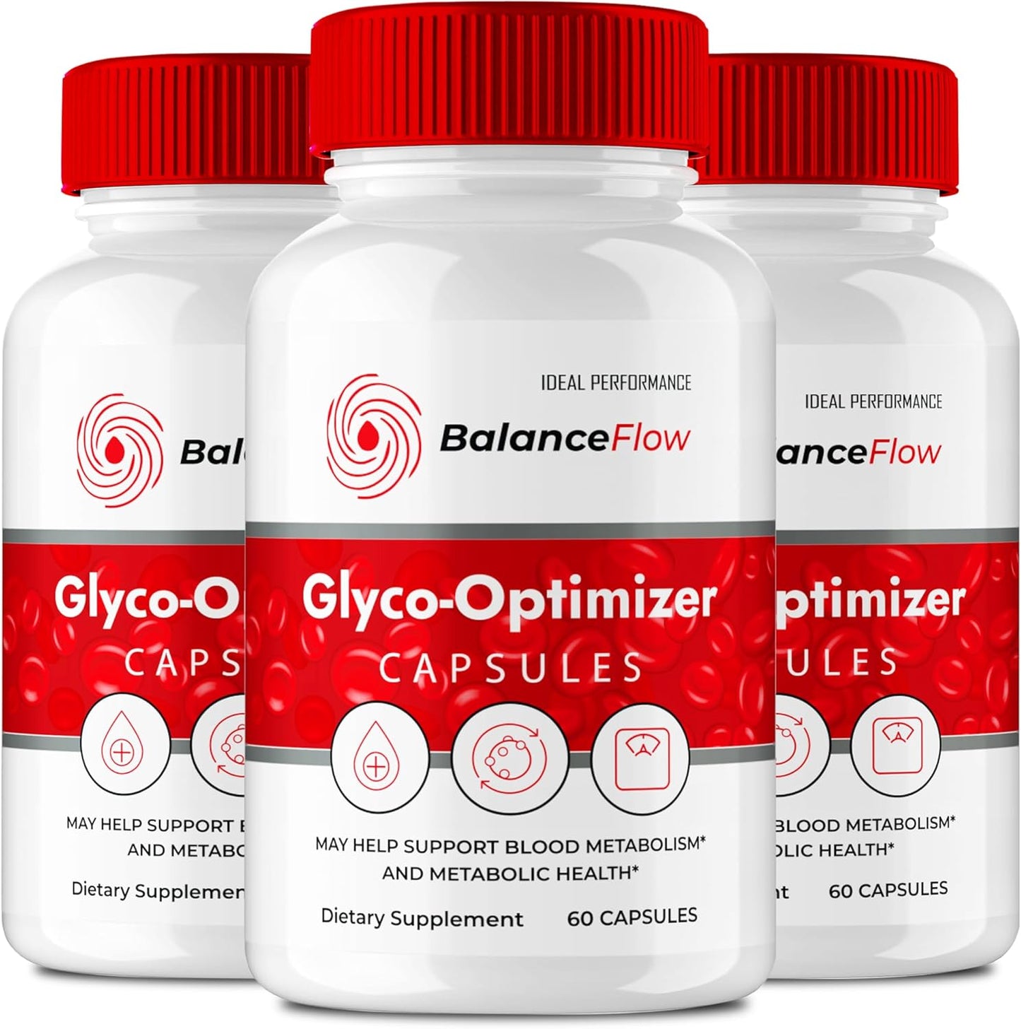 BalanceFlow Glyco Optimizer Supplement Capsules - Maximum Strength All Natural Formula for Health & Wellness Support (3 Pack)