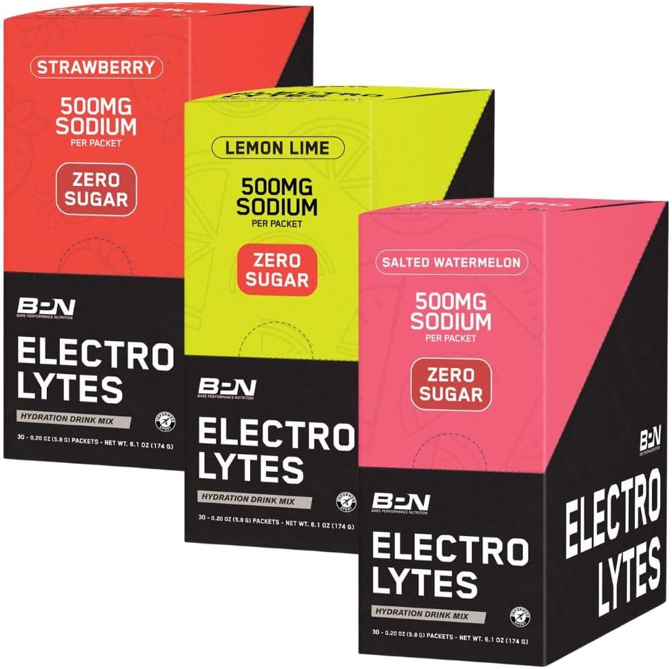 Bare Performance Nutrition BPN Electrolytes Variety Pack Bundle - Convenient On-the-Go Packs
