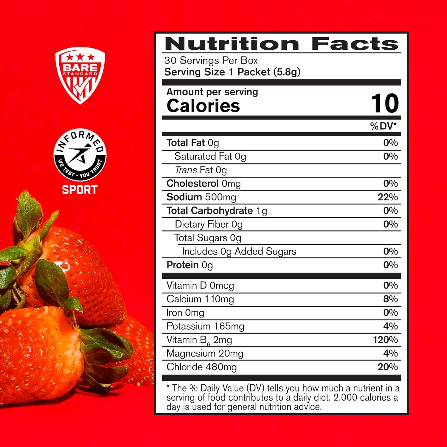 Bare Performance Nutrition BPN Electrolytes Variety Pack Bundle - Convenient On-the-Go Packs