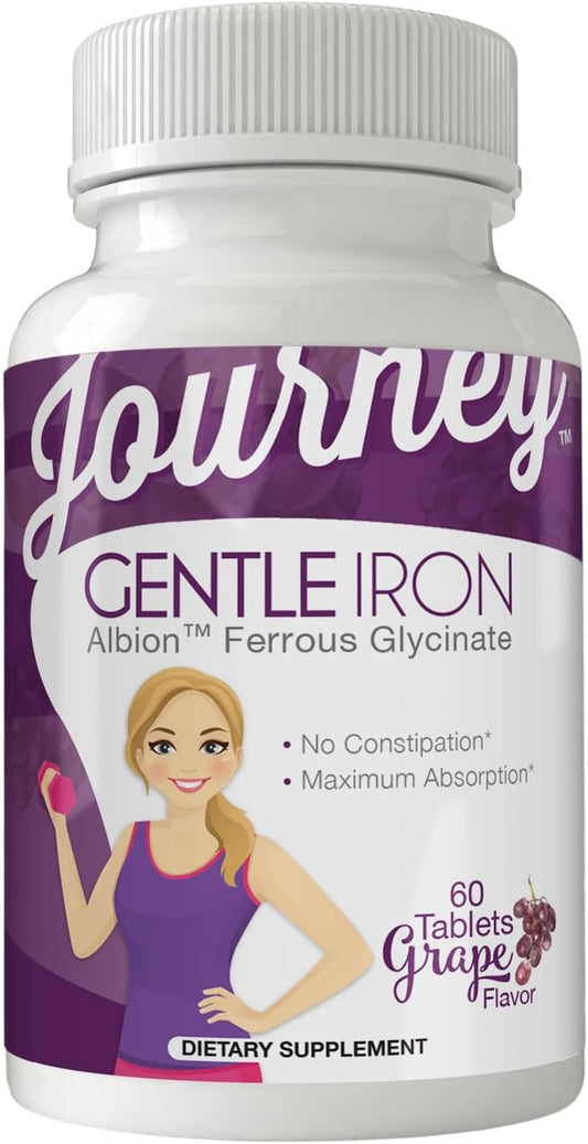 Bariatric Eating Gentle Iron Grape Melt Tablets - 30mg (60 Count) for Easy Iron Absorption