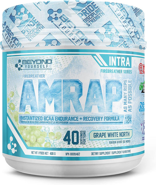 Beyond Yourself AMRAP Grape White North - Energy Boosting Pre-Workout Supplement